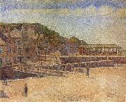 The Bridge of Port en bessin and Seawall Georges Seurat